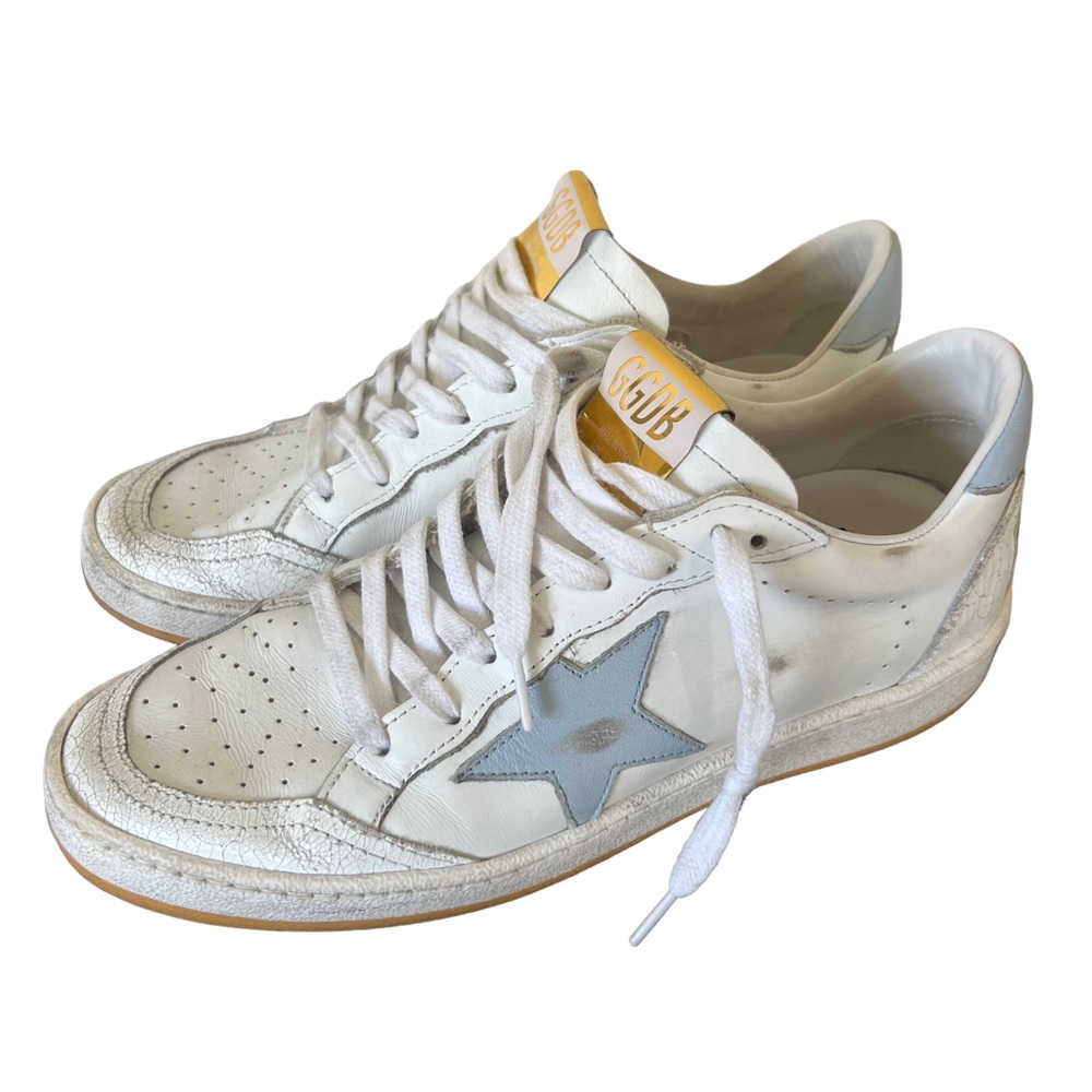 GOLDEN GOOSE Superstar Distressed Leather Sneakers